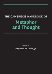 Cover of The Cambridge Handbook of Metaphor and Thought